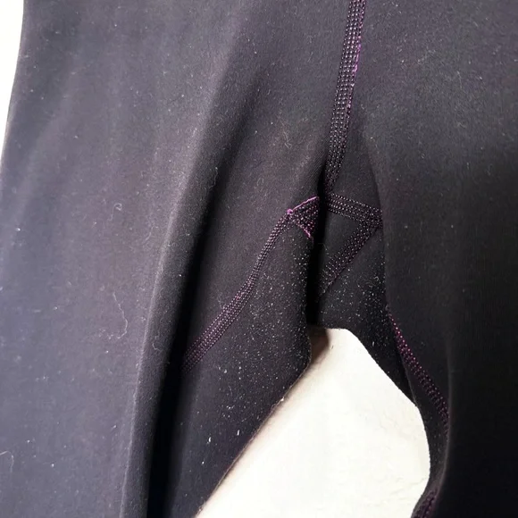 Lululemon Wunder Under Crop III Reversible Leggings Ultra Violet & Black - Picture 10 of 11